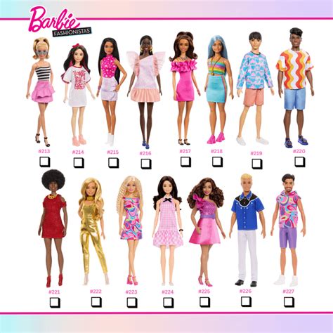 barbie fashionistas 2024|Barbie Fashionistas Checklist 213 .